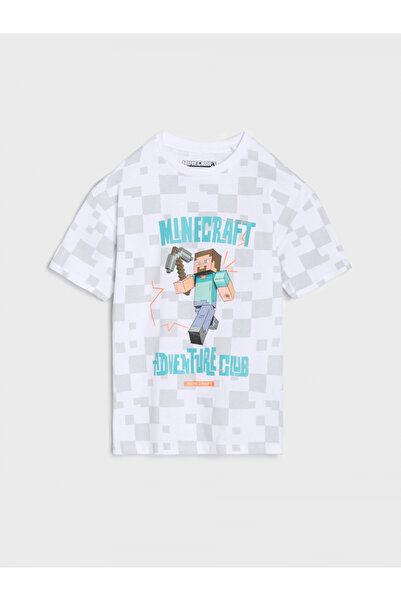 MINECRAFT Βαμβακερό κοντομάνικο μπλουζάκι