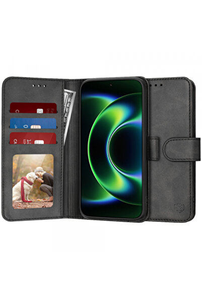 Techsuit Θήκη για Xiaomi 17 Ultra, Techsuit, Στυλ ημερολογίου, Μαύρο