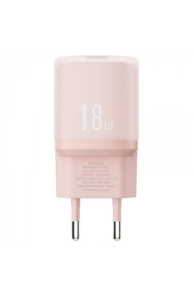 XO Design Incarcator Retea L157, 18W, 3A, 1 x USB-A, Roz
