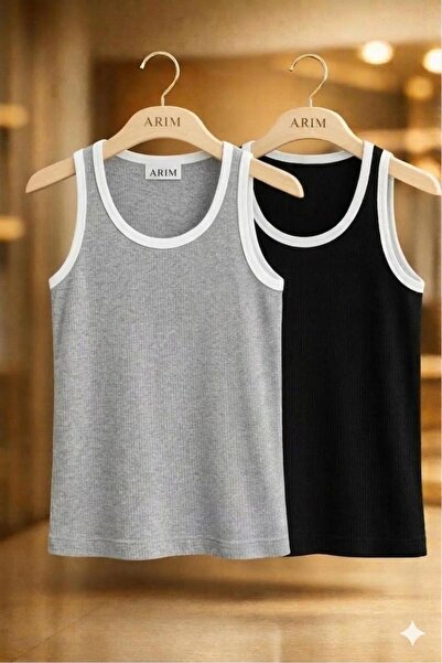 ARİM 3-Pack Men's Halter Neck Sports Lycra Singlets