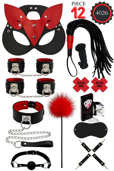 Good Miss 12 Parça Premium aksesuar set Maske Tasma Kelepçe