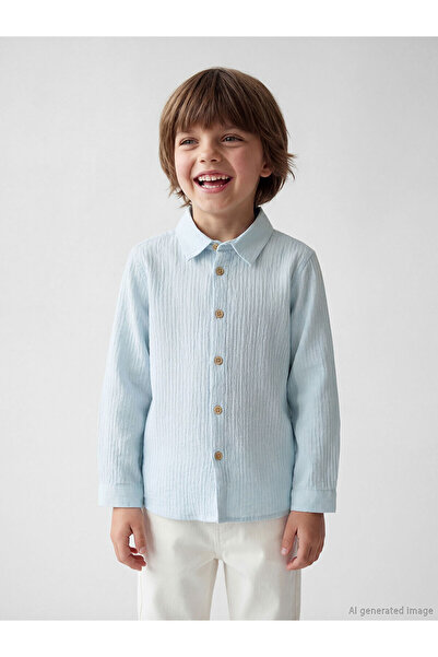 LC Waikiki YK PLUS LCW Παιδικό αγορίστικο πουκάμισο με υφή
