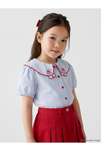 LC Waikiki Özmarka New Season Baby Collar Girl's Shirt