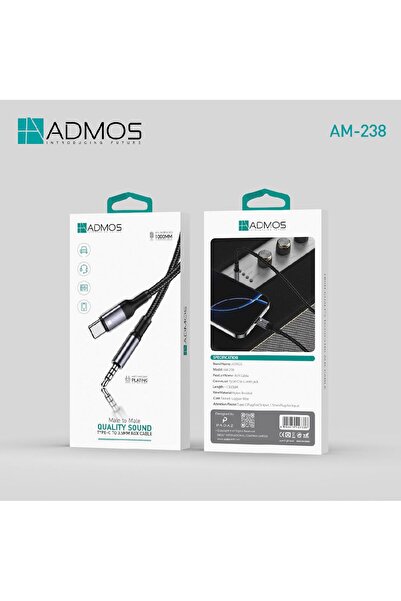 ADMOS AM-238 Type-C to 3.5mm AUX Cable