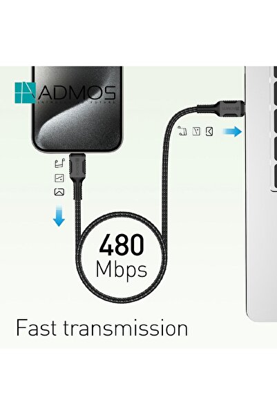 ADMOS AM-244 Type-C to Type-C PD Cable