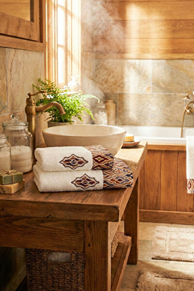 Nazik Home Πετσέτα προσώπου με σχέδιο Arden (50 x 90 εκ.)