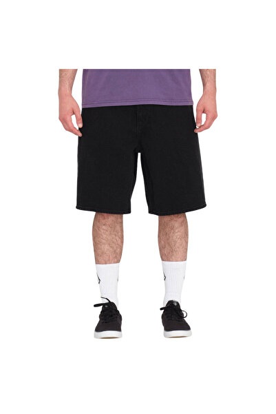 Volcom BILLOW Τζιν Σορτς Μαύρο 30