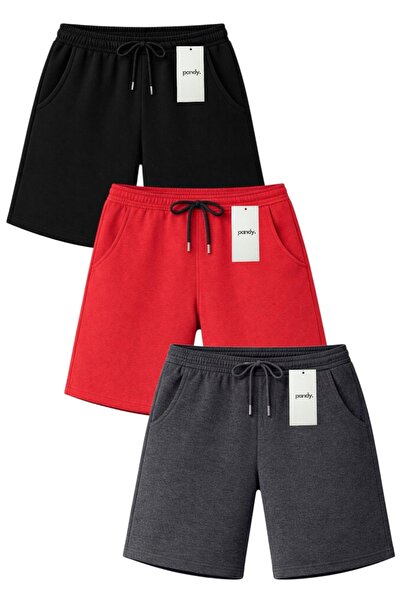 pandy 3-Pack Full-Fit Unisex Basic Shorts