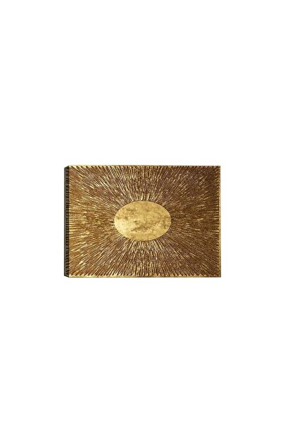 OEM Re-Bloom Pictură decorativă, lemn/pânză, auriu, 70 x 100 cm
