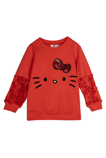 Hello Kitty Χοντρή Μακρυμάνικη Κόκκινη Μπλούζα 140 εκ. 10 ετών