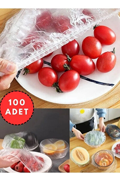 EG75 100 Adet Pratik Tazeliği Koruyan Tencere ve Tabak Bonesi | Çok Amaçlı Ka...