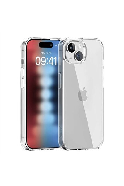 Buff iPhone 15 Air Hibrit Kılıf - Şeffaf (Crystal Clear)