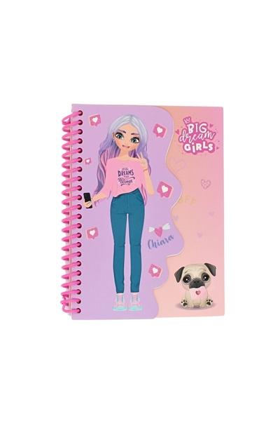 Big Dream Girls Τετράδιο για γραφή και σχέδιο, μωβ, 50 σελίδες