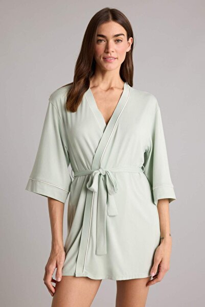 DeFacto Φόρεμα Softshell με κλασική εφαρμογή και γιακά wrap H1279AX26SM