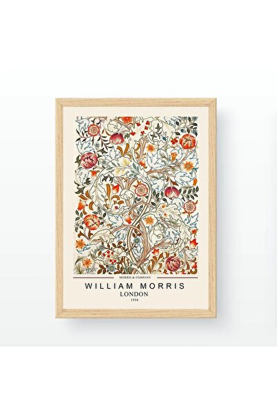 OEM Διακοσμητικός Πίνακας Αναθλάμψη, floral σχέδιο, ξύλο, πολύχρωμο, 35 x 45 εκ.