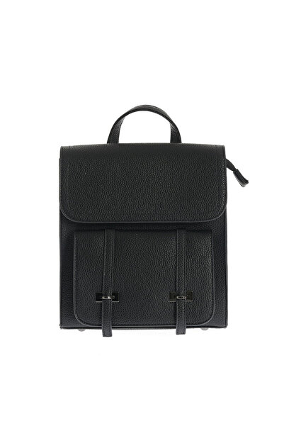 Meli Melo Paris Casual black backpack made of eco-leather