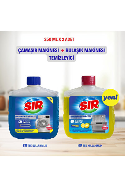 Sır Çamaşır Makine Temizleyici + Bulaşık Makine Temizleyici