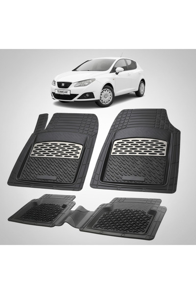 TEAMCAR Σεάτ Ίμπιζα Χάτσμπακ 5θυρο Συμβατά Πατάκια Δαπέδου 2008-2012 |   Ασήμι