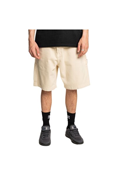 DC Ανδρικό φαρδύ τζιν σορτς CARPENTER, χρώμα OATMEAL OVERDYE, 34