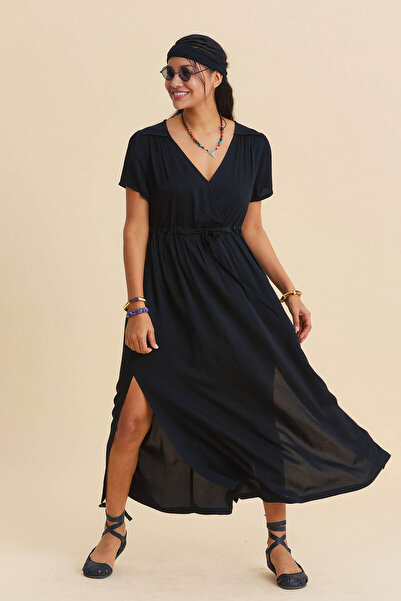 Los banditos Καλοκαιρινό φόρεμα με λαιμόκοψη V και κορδόνι που δένει