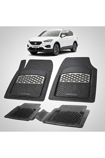 TEAMCAR Συμβατά πατάκια δαπέδου για Seat Tarraco SUV Mk1 2018+ |   Ασήμι