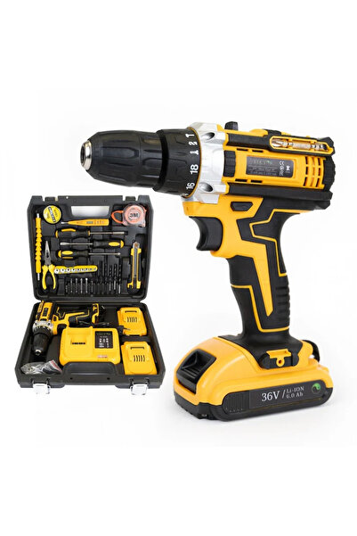 Granst Stag Δράπανο και κατσαβίδι 48V με 2 μπαταρίες και σετ αξεσουάρ 30 τεμα...