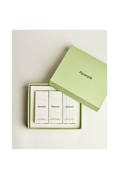 Aparpe Cleansing Soap Trio Green Box - Doğal Arındırıcı Sabun Üçlüsü
