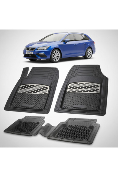 TEAMCAR Πατάκια δαπέδου συμβατά με Seat Leon ST, Combi Facelift 2017-2020 |  ...