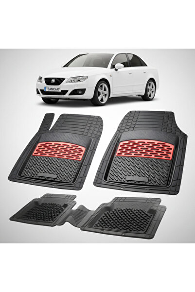 TEAMCAR Πατάκια δαπέδου συμβατά με Seat Exeo Sedan 2009-2013 |   Κόκκινο