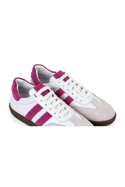 ANNASIA SHOES Pantofi sport DALIA - Piele Alb/Roz