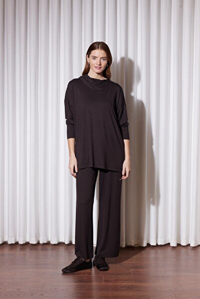 Missemramiss 5356 Mssm Σετ Τουνίκ με Γιακά Σάλι και Πέτρες