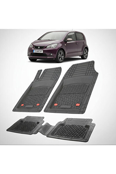 TEAMCAR Seat Mii Χάτσμπακ 5 Πόρτες Συμβατά Πατάκια Δαπέδου 2011-2019 |   Μαύρο