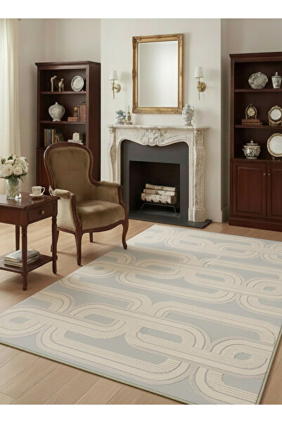 GECE HOME Dijital Kaymaz Baskılı Yıkanabilir Desenli Salon Halısı Mutfak Halı...