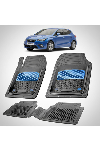 TEAMCAR Seat Ibiza Hatchback Mk5 Compatible Floor Mats 2017+ | Blue