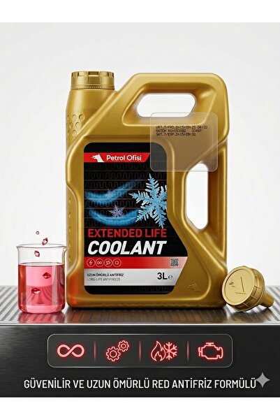 ZAGİ PO Extended Life Coolant Kırmızı Organik Antifriz 3 Lt