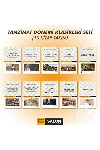 Salon Yayınları Tanzimat Dönemi Klasikleri Seti (10 Kitap Takım)