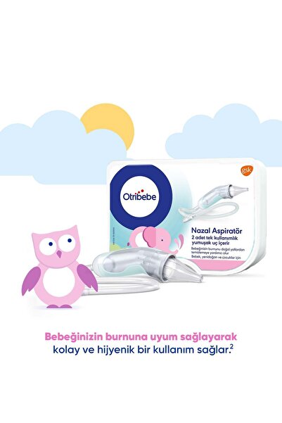 Otribebe Yumuşak Uçlu Nazal Aspiratör 2 Adet