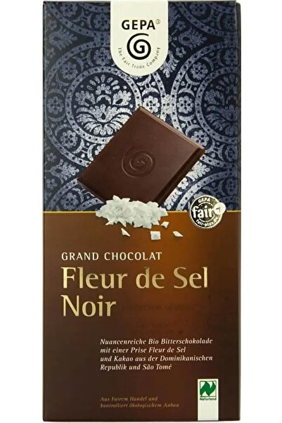 Gepa Φλερ ντε Σελ Νουάρ βιολογική μαύρη σοκολάτα, 100γρ.