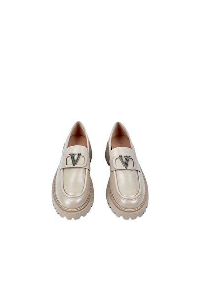 Tonii Γυναικεία μοκασίνια, από οικολογικό δέρμα, με χοντρή σόλα και μεταλλική...