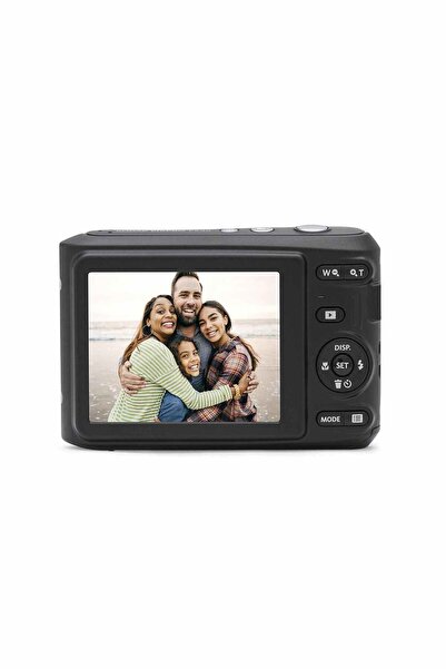 Kodak كاميرا رقمية PIXPRO FZ45-16MP مع تكبير بصري 4X وعدسة واسعة الزاوية 27 مم وشاشة LCD (باللون الاسود)