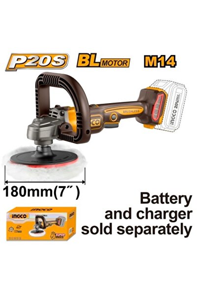 Ingco Εύκαμπτος Γωνιακός Κινητήρας 20V BL 180 χιλ. POLISH APLI 2018