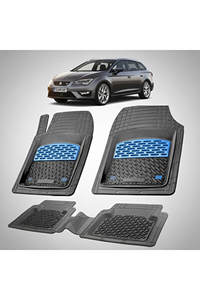 TEAMCAR Πατάκια δαπέδου συμβατά με Seat Leon Combi Mk3 2012-2020 |   Μπλε