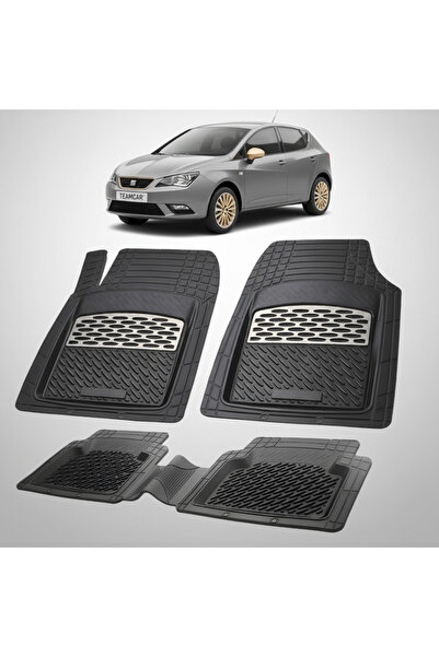 TEAMCAR Συμβατά πατάκια δαπέδου για Seat Ibiza Hatchback Mk4 2008-2017 |   Ασήμι