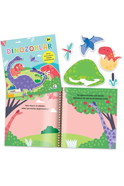 İndigo Kitap SİLİKON ÇIKARTMALI DİNOZORLAR