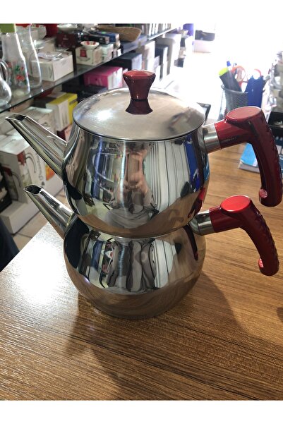 Çınar Home Küre orta boy çiçekçi metal çelik çaydanlık