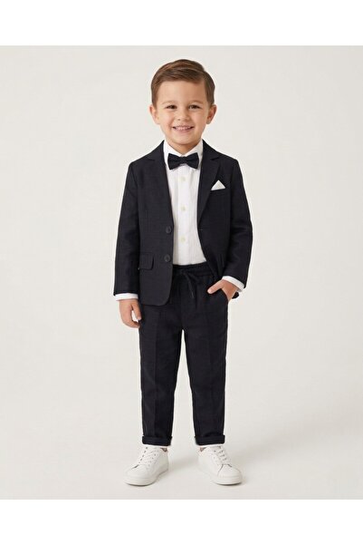 Ege Bebek Boy's 2-9 Years Old 3-Piece Stylish Bow Tie Holiday Suit with Linen...