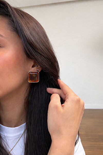 Lunarie أقراط Xuping Vintage Square بنمط السلحفاة - أقراط من سلسلة VIP بتصميم...