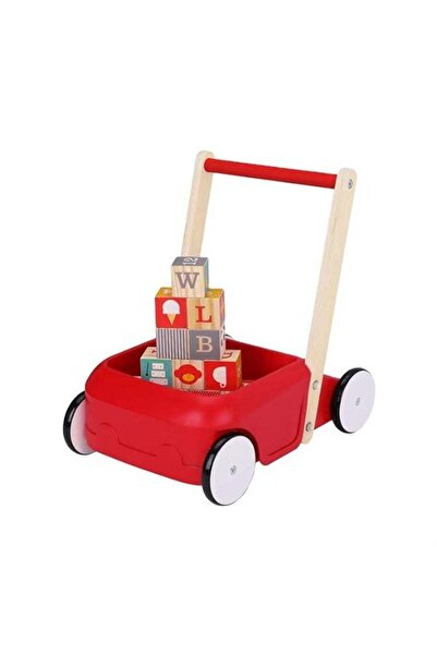 Tooky Toy Educational Learning Activity Children Wooden Baby Walker Toy for Kids