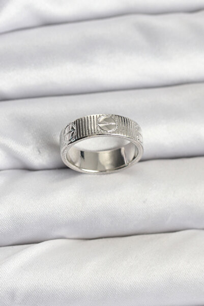 Nehir Stylish Silver Color Model Women's Ring Teachers Mothers Valentine's Da...