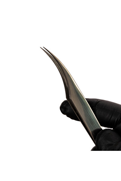 Ailika Professional Eyelash Tweezers Silver Nl-0011